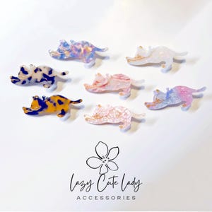 Adorable Cat Stretch Hair Clip - Cute Hair Accessory for Girl for women.