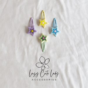 Ensemble de clips étoiles superposés - Coloré et amusant pour les enfants et tous les âges - Jolies pinces à cheveux - Cadeau pour elle