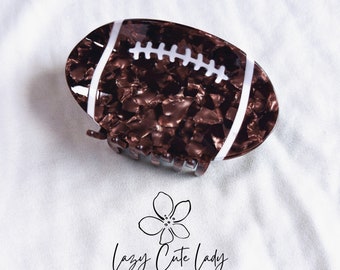Acetate Football Hair Claw (4 Inches): Eco-Friendly Hair Clip
