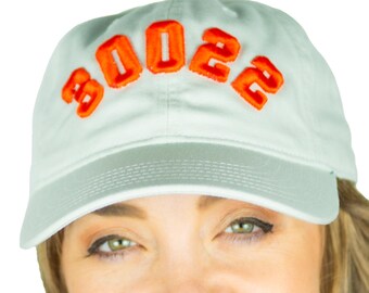 CUSTOMIZED - Lite Gray - 3D Puff - Area Code Hat - Zip Code Hat  - Unstructured - Customizable