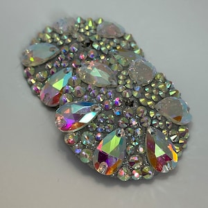 Elaborate Sparkly Rhinestone Burlesque Pasties, 6 Teardrop Rhinestones Without Spinners