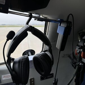 Bose A30 Lear 40 / 45 / 70 / 75 Headset Control Hanger and Hook Set for Learjet Vertical Orientation - LIFETIME GUARANTEE