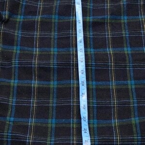 Vintage Pendleton Shirt Button-Up Virgin Wool Plaid Flannel Blue Green Mens 14.5 image 8
