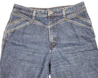Vintage Rocky Mountain Jeans Bareback High Rise Blue Denim 19/20 X-Long 34x35 Actual