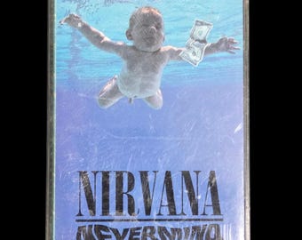 Nirvana Nevermind Cassette Alternative Rock Grunge Angst 1991 DGC Baby Cover