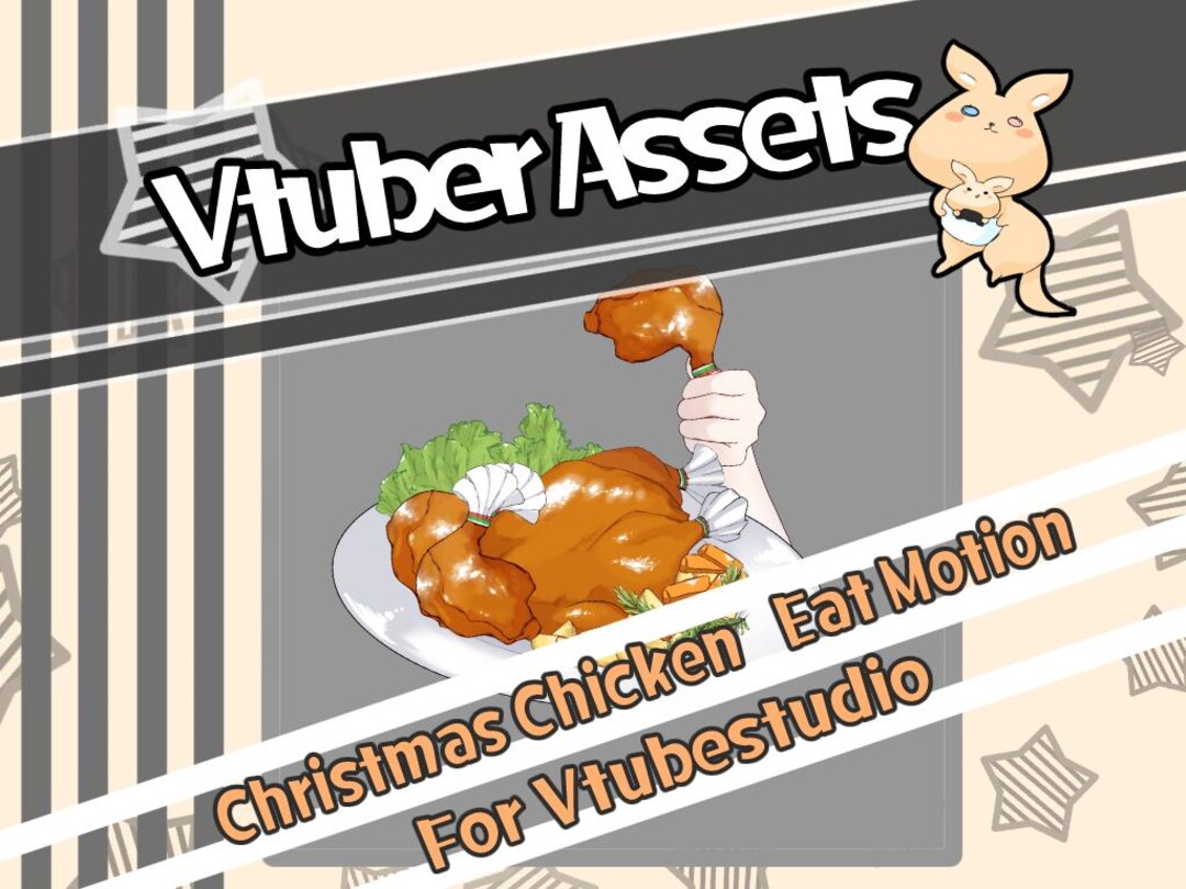 Chiristmas Chicken Eating Motion [live2d] [vtubestudio] - Etsy