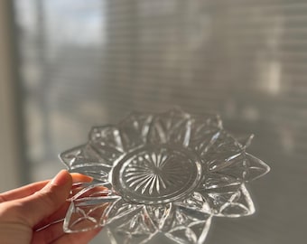 Plat pour chat en verre tournesol - assiette en cristal vintage, bol élégant pour animal de compagnie