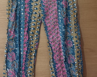 Boho style cotton pants