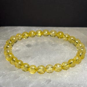 Citrine Bracelet | Crystal Bracelets | Citrine | Gemstone Bracelets | Stretch Bracelets | November Birthstone | 8mm | 6mm