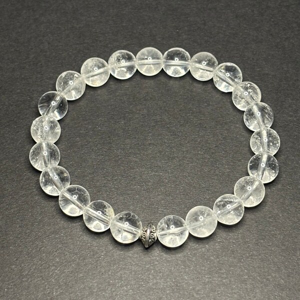 Clear Quartz Bracelet | Crystal Bracelets | Gemstone Bracelets | Healing Bracelets | Stretch Bracelets | April Birthstone | Birthstone Gifts
