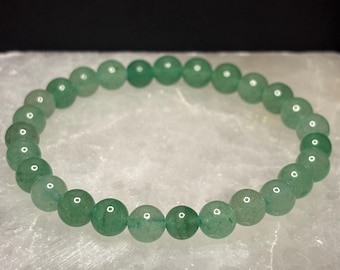 Green Aventurine Bracelet | Crystal Bracelets | Green Aventurine | Healing Bracelets | Stretch Bracelet | Lucky Bracelet | 8mm | 6mm