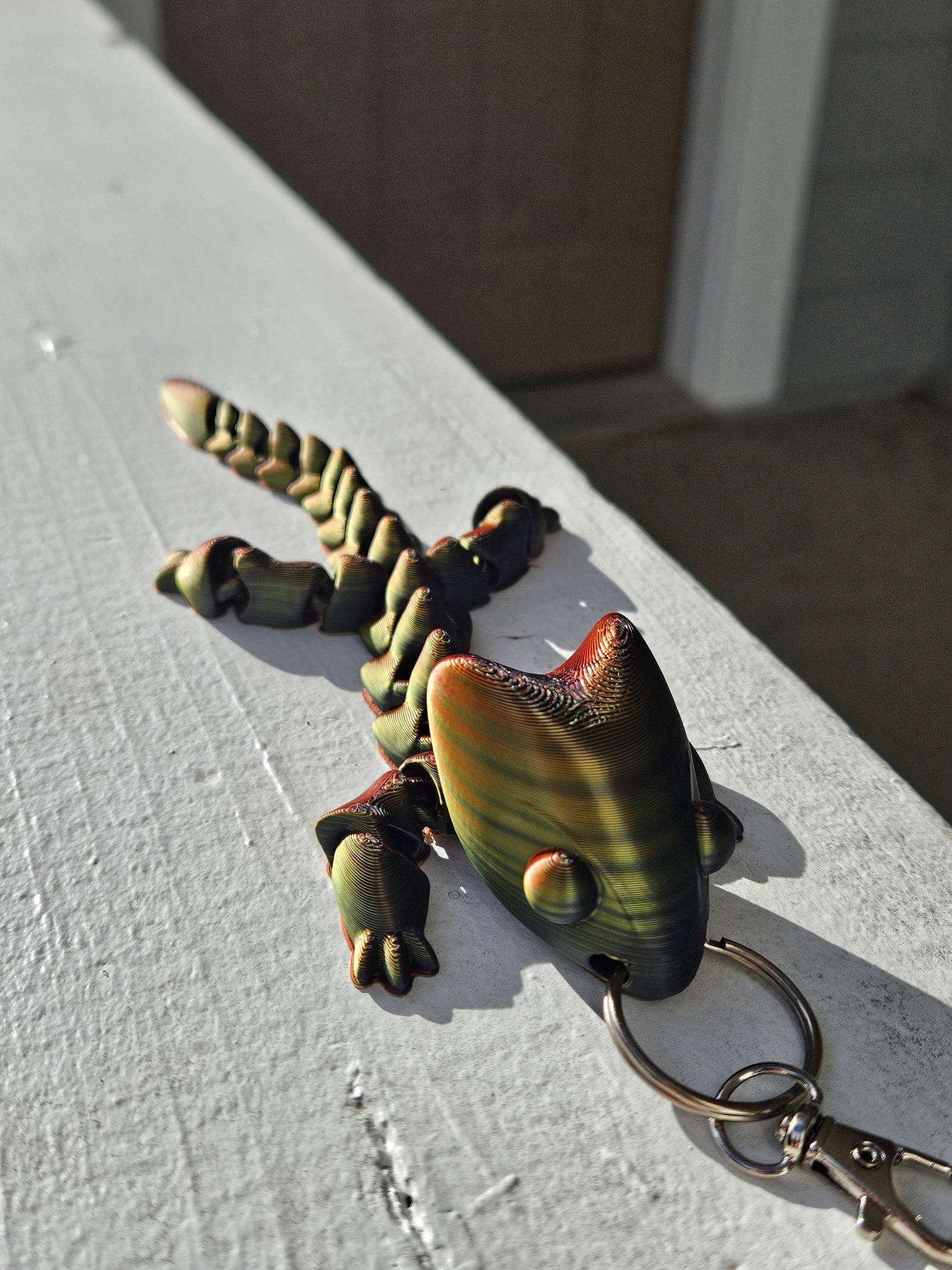 Cute Articulated Dragon Keychain Multicolor - Etsy