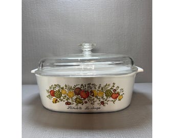 Corning Ware Spice of Life 4 Quart Casserole Dish with Lid  L'Echalote