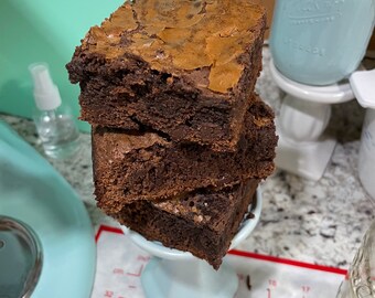 Triple chocolate fudge brownies 6 or 12 ct