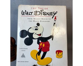 The Art of Walt Disney Christopher Finch 1975 Abrams New Concise Edition Book