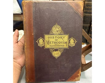 1880 Illustrerad metodismens historia Rev WH Daniels Wesley Kartor Gravyrer