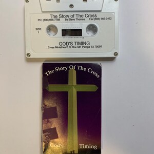 The Story of the Cross / God’s Timing / Praise the Lord / cassette tape /  Steve Thomas / D. Martinez / Jack Hilton / Cross ministries