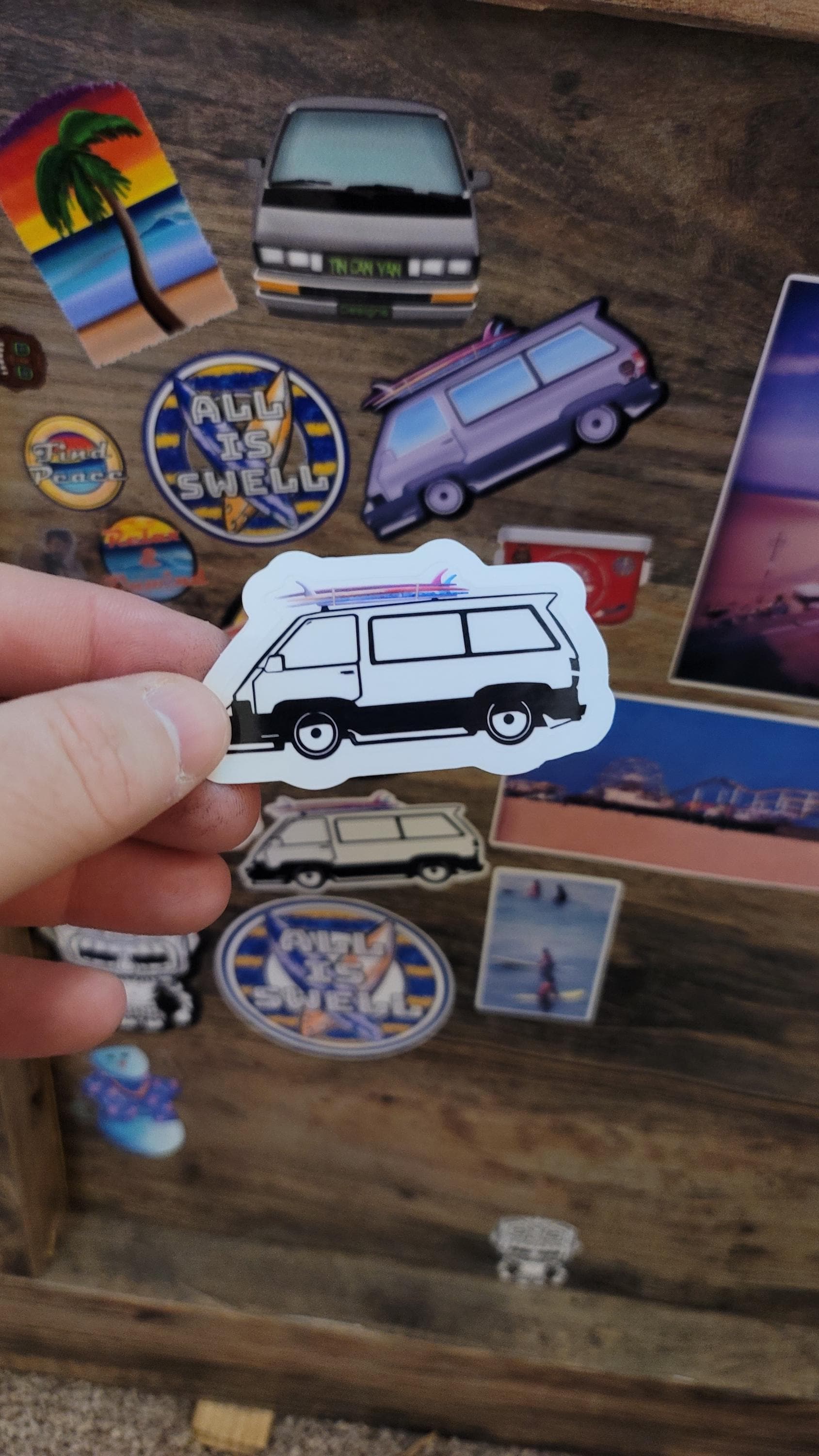 Original Tin Can Van Sticker - Water & Scratch Resistant Vinyl Sticker ...