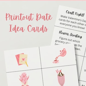 Valentinstag-Date-Karten für ein wählen Sie Ihr eigenes Datum im Abenteuer-Stil, das Ihren Valentinstag aus den Fugen reißt (mit kleinem Budget).