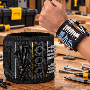 Men's DIY Gadget Wristband Magnetic Multi-Tool, 21st or 18th Birthday Gift Tool Stocking Filler
