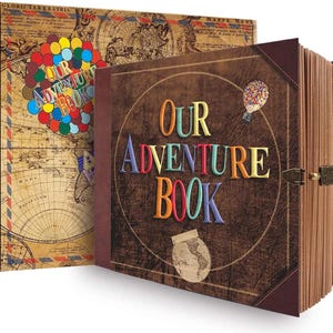 DIY Adventure Photo Album, Retro Travel Scrapbook