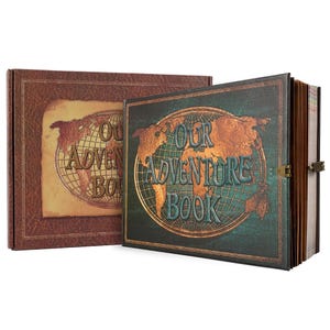 DIY Travel Photo Album Our Adventure Book Leather Retro Creative Anniversary Photo Album Wedding Guest Book Memory Gift.