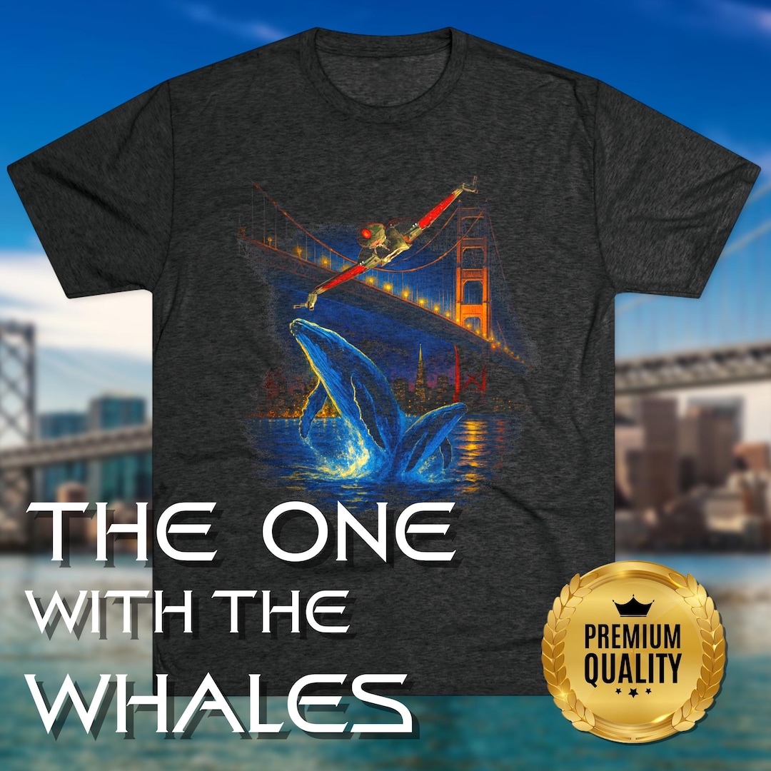The One With the Whales - 90's Style Tri-blend Tee - Etsy