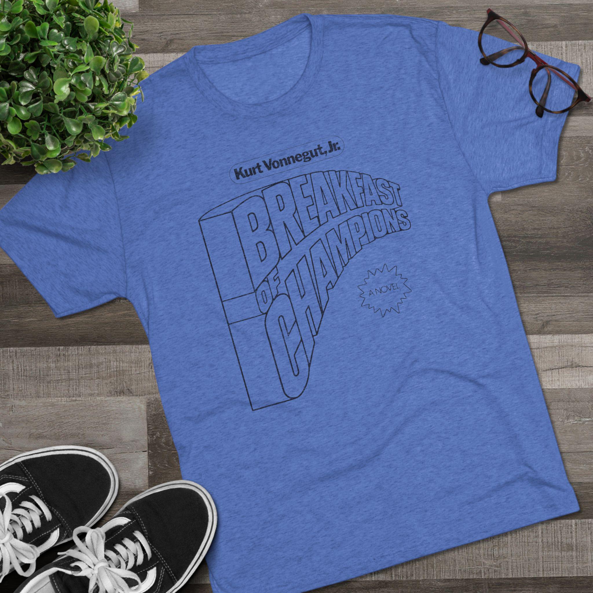 Women's T-Shirts [Out of Print]  Vonnegut / Breakfast of Champions Womens Relaxed Fit Tee (Vintage Red) Breakfast of Champions Vonnegut unisex book cover t-shirt