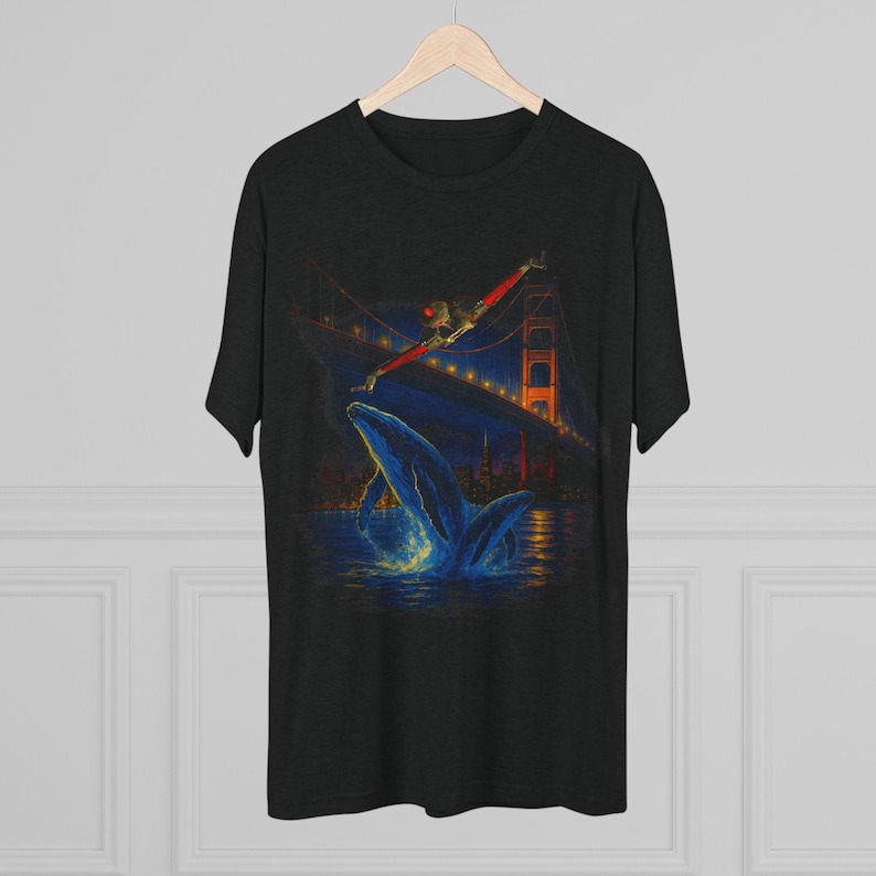 The One With the Whales - 90's Style Tri-blend Tee - Etsy