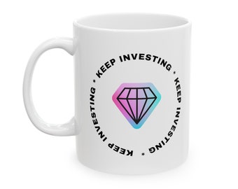 Keep Investing Coffee Mug: Stock Trader Gift