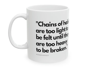 Warren Buffett Quote Coffee Mug - Stock Trader Gift
