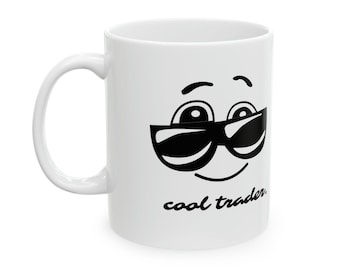 Coole handelaar koffiemok, cadeau effectenmakelaar, cadeau handelaar, beleggen, beurscadeaus, cadeau voor hem, cadeau aandelenhandelaar