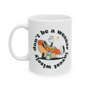 Invest Wisely Coffee Mug, stock broker gift, trader gift, stock market gifts, gift for him, stock trader gift, investor mug, funny mug