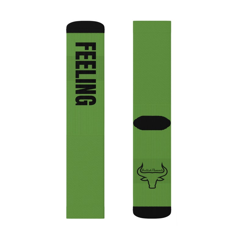 Feeling Bullish Stock Socks: Stock Trader Gift image 4