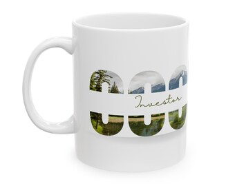 Cool Investor Coffee Mug, stock broker gift, trader gift, investing, stock market gifts, gift for him, stock trader gift, investor mug