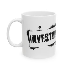 Investor Nutrition Coffee Mug, stock broker gift, trader gift, investing, stock market gifts, gift for him, stock trader gift, investor mug