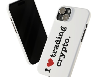 I Heart Trading Crypto iPhone Case: Stock Trader Gift