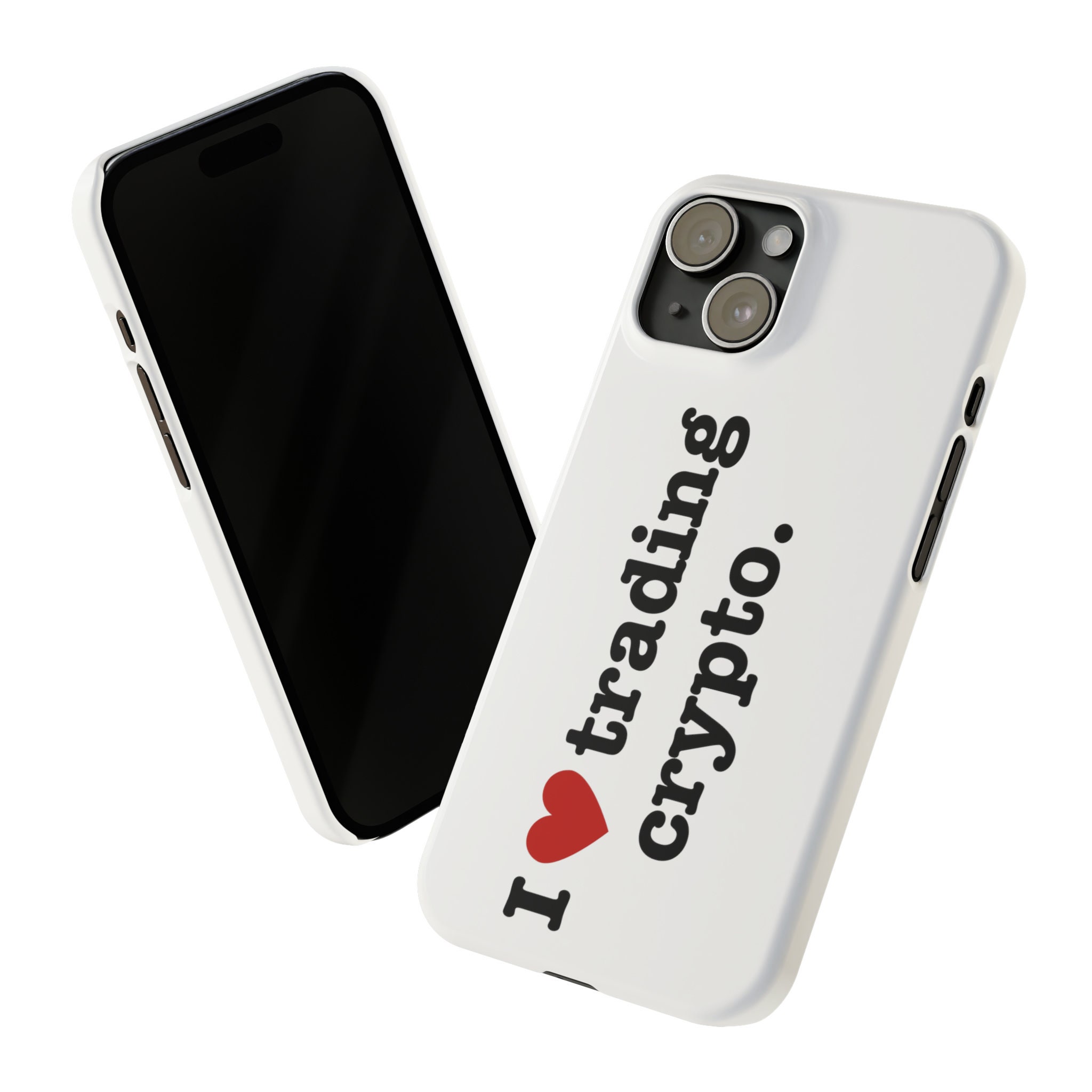 I Heart Trading Crypto iPhone Case: Stock Trader Gift
