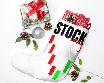 Trader Christmas Stocking, Day Trader, Stock Trader Gift, Christmas Gift Stocks, Stock Market Trader Funny Gift