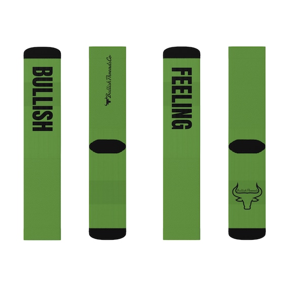 Feeling Bullish Stock Socks: Stock Trader Gift