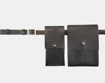 Reihenfolge der qualitativsten Leder gürteltasche schwarz
