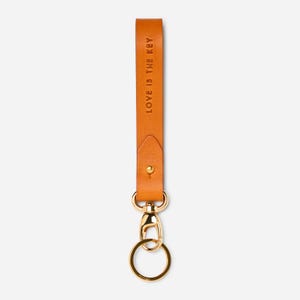 personalized leather key holder with embossing