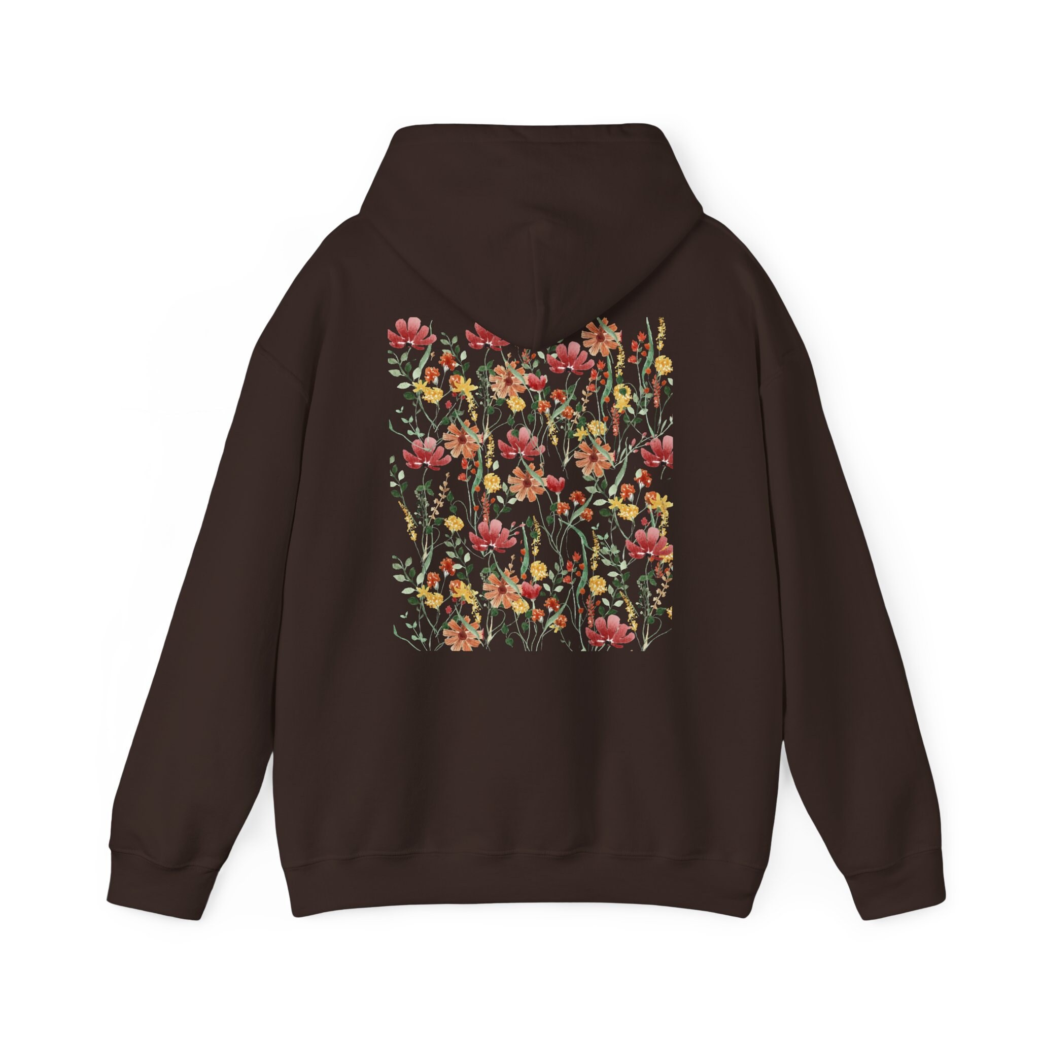 Oversized Wildflower Hoodie With Minimalist Floral Print - Perfect for ...