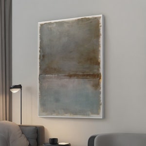 Reproduction d&#39;exposition Mark Rothko, oeuvre d&#39;art murale de musée, décoration d&#39;intérieur rétro, exposition rétrospective