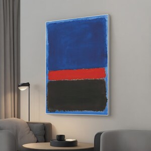 Abstract Wall Decor, Mark Rothko Canvas Art Reproduction, Modern Abstract Painting
