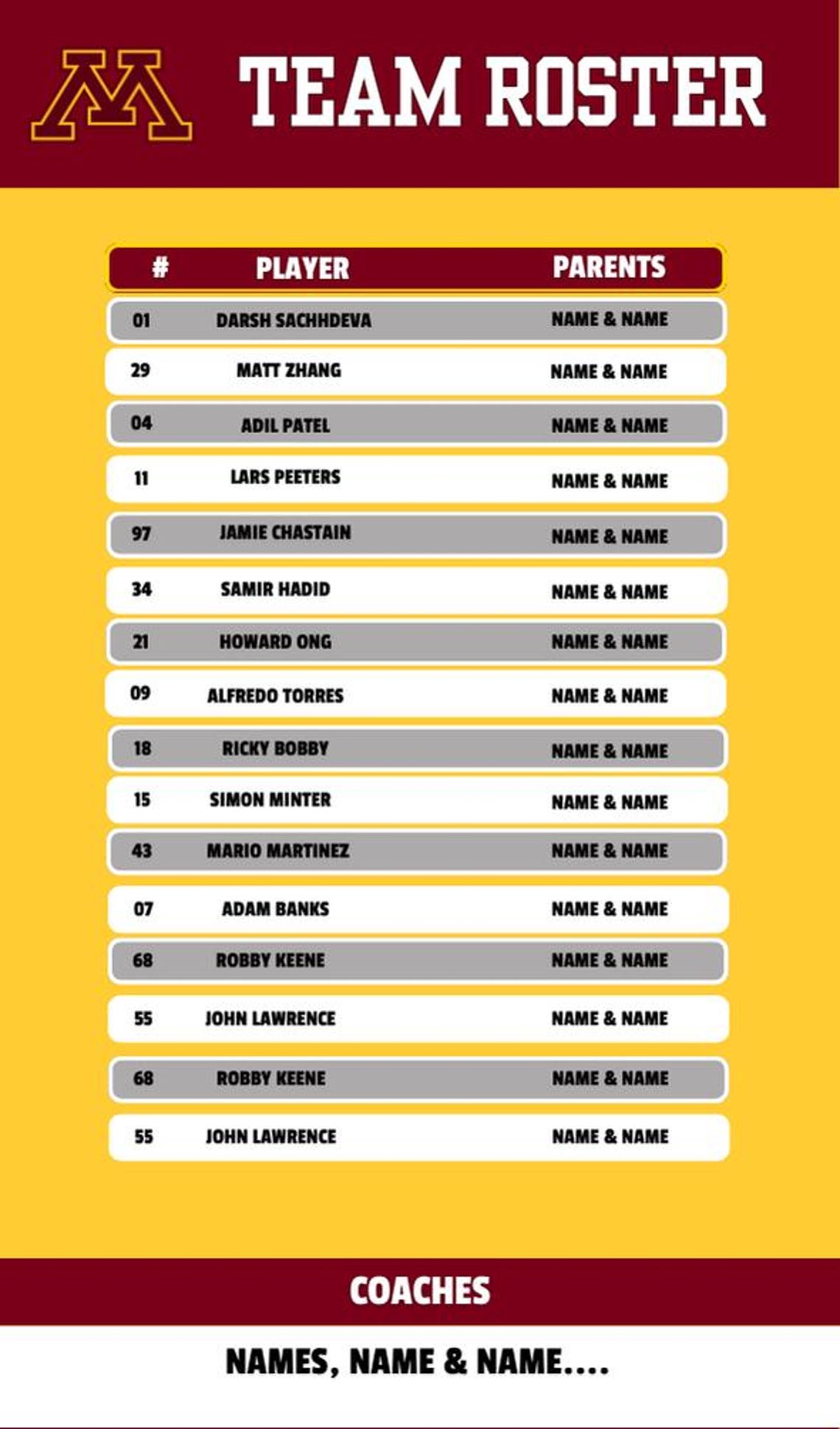 Editable Team Lanyard Template - Canva Template for Team Roster Card ...