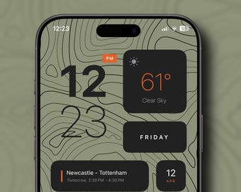 Iphone wallpaper | Iphone widget | phone wallpaper | wallpaper iphone | topography wallpaper | Widgy widgets | ios widget | Instant Download