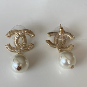 Chanel cheap ohrringe etsy