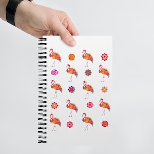 Flamingo Fiesta Spiral notebook