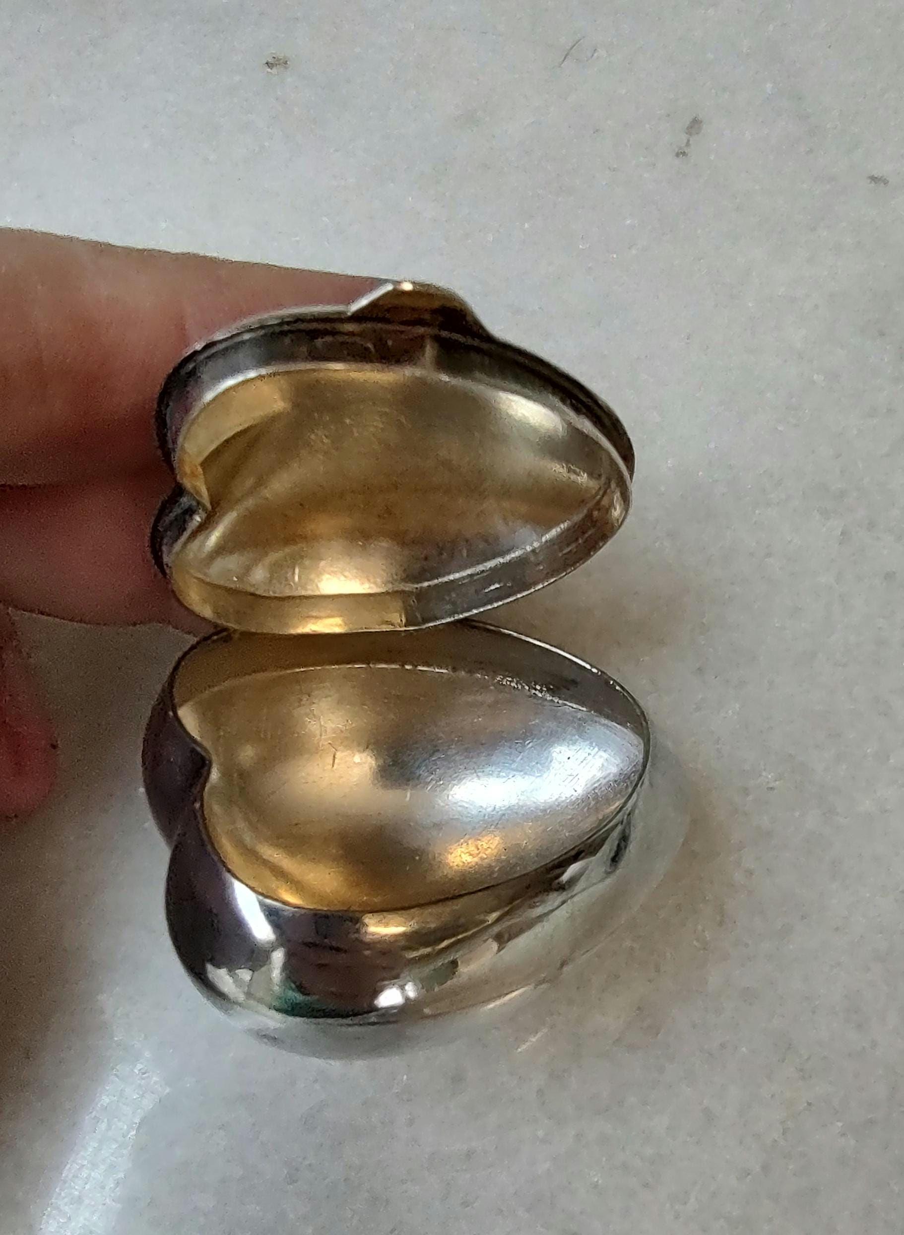 Vintage Tiffany's Sterling Silver Hinged Box Jewelry Trinket